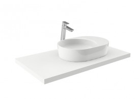 Раковина для ванной Ravak Moon 2S без перелива искусственный мрамор белая XJN01300003