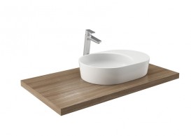 Раковина для ванной Ravak Moon 2S без перелива искусственный мрамор белая XJN01300003