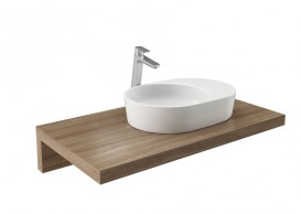 Раковина для ванной Ravak Moon 2S без перелива искусственный мрамор белая XJN01300003