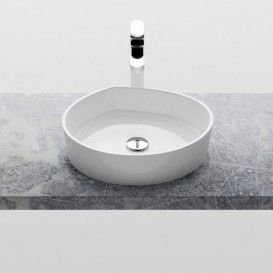 Раковина для ванной Ravak Moon 3 без перелива искусственный мрамор белая XJN01300004