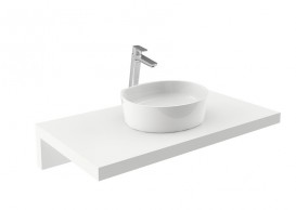 Раковина для ванной Ravak Moon 3 без перелива искусственный мрамор белая XJN01300004