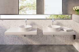 Раковина для ванной Ravak Moon 3 без перелива искусственный мрамор белая XJN01300004