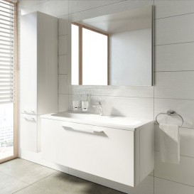 Раковина для ванної Ravak Ring 800 з отвором штучний мармур біла XJK01180000