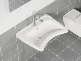 Раковина для ванной Ravak Safe 60,3х49 см для людей с ограниченными возможностями керамика белый XJX01160006