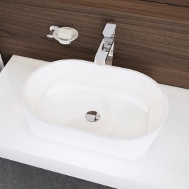 Раковина для ванной Ravak Solo 580 без перелива искусственный мрамор белая XJX01358000