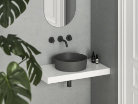 Раковина для ванної Ravak Uni 40 Slim ⌀40 см кераміка антрацит XJX03140001