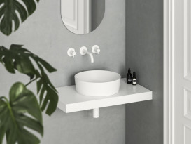 Раковина для ванної кімнати Ravak Uni 40 Slim ⌀40 см кераміка білий матовий XJX0E140001