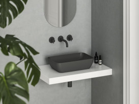 Раковина для ванної кімнати Ravak Uni 50 R Slim 50х31 см кераміка антрацит XJX03150001