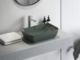 Раковина для ванної кімнати Ravak Uni 500 R Slim кераміка сірий GPX2240064