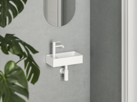 Раковина для ванной Ravak Veda 40,8х22,2 см отверстие слева керамика белый XJXL1240000