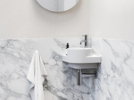 Раковина для ванной Ravak Yard 280 C 28х28 см угловая керамика белый матовый XJX0E228001