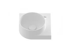 Раковина для ванной Ravak Yard 280 C 28х28 см угловая керамика белый матовый XJX0E228001