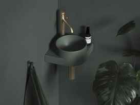 Раковина для ванної кімнати Ravak Yard 280 C 28х28 см кутова кераміка Grey Green XJX08228000