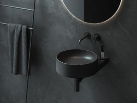 Раковина для ванной Ravak Yard 400 40,5х50 см керамика черный матовый XJX0D040000