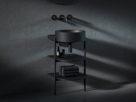 Раковина для ванной Ravak Yard 400 40,5х50 см керамика черный матовый XJX0D040000