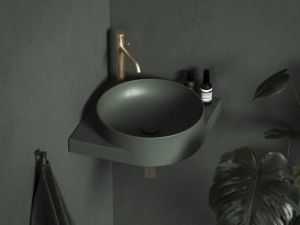 Раковина для ванної кімнати Ravak Yard 450 C 45х45 см кутова кераміка Grey Green XJX08245000