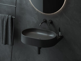 Раковина для ванної Ravak Yard 600 60,5х50 см кераміка чорний матовий XJX0D060000