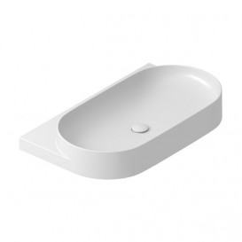 Раковина для ванної кімнати Ravak Yard 800 80,5х50 см без отвору під змішувач кераміка білий XJX01080000