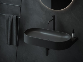 Раковина для ванної кімнати Ravak Yard 800 80,5х50 см кераміка чорний матовий XJX0D280002