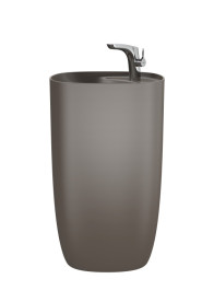 Раковина для ванной Roca Beyond 50х45 см Fineceramic® кофейный A3270B0660