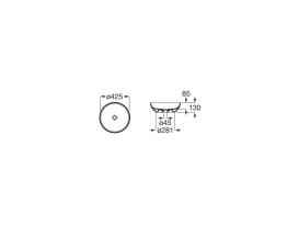 Раковина для ванной Roca Bol ⌀42,5 см Fineceramic® белый матовый A32787M620