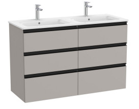 Раковина для ванної кімнати Roca Gap 119х46 см подвійна сантехнічна кераміка білий A3279A0000