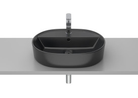 Раковина для ванной Roca Gap 55х40 см сантехническая керамика черный матовый A3270Y0080