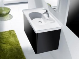 Раковина для ванної Roca Meridian 85х46,5 см монтаж на меблі кераміка біла A32724M000