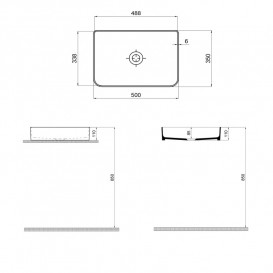 Раковина для ванной Sanwerk Rapid 50x35 см керамика белый UV0000161