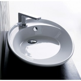 Раковина для ванної Simas Bohemien накладна 76х46 см фаянс білий BO 12