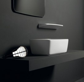 Раковина для ванной Simas Degrade накладная 57х32 см фаянс белый DE 10