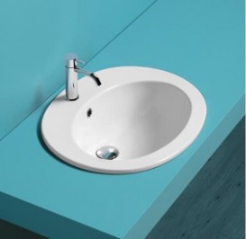 Раковина для ванной Simas Desmo врезная 53,5х45 см фаянс белый S 52