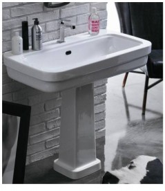 Раковина для ванной Simas Evolution на пьедестал 90х50 см фаянс белый EVO12