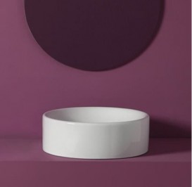 Раковина для ванной Simas Flow накладная Ø 43 см фаянс белый FL 10