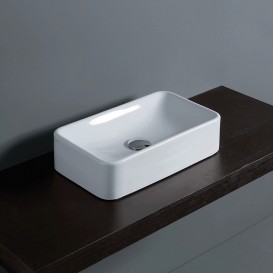 Раковина для ванной Simas Flow накладная 53х32 см фаянс белый FL 12