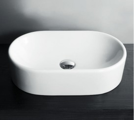 Раковина для ванной Simas Flow накладная 52х32 см фаянс белый FL 13