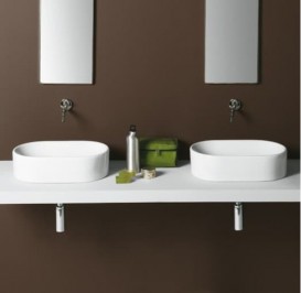 Раковина для ванной Simas Flow накладная 52х32 см фаянс белый FL 13