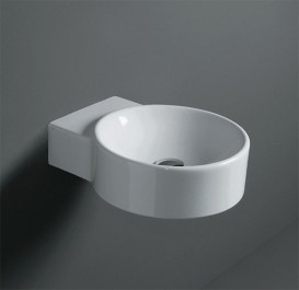 Раковина для ванної Simas Flow підвісна Ø 40 см фаянс білий FL 14