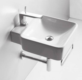 Раковина для ванної Simas Flow підвісна 39,5х50 см фаянс білий FL 15