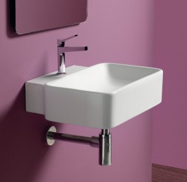 Раковина для ванной Simas Flow подвесная 49,5х40 см фаянс белый FL 16