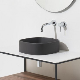 Раковина для ванной Simas Folio 60x40 см керамика черный матовый FO04nero