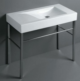 Раковина для ванної Simas Frozen підвісна/накладна 100х50 см фаянс білий FZ 12