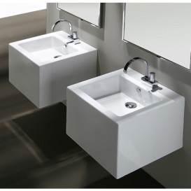 Раковина для ванной Simas Frozen подвесная 50,5х50 см фаянс белый FZ 13