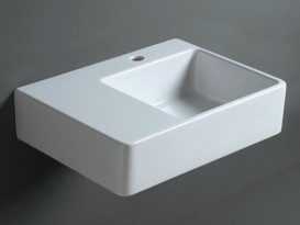 Раковина для ванной Simas Quasar подвесная 65х45 см фаянс белый QU65D