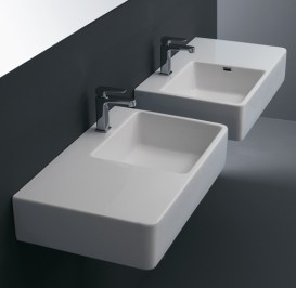 Раковина для ванной Simas Quasar подвесная 75х45 см фаянс белый QU75D