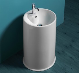 Раковина для ванної Simas Top Lavabi підлоги Ø 46 см фаянс білий GTE