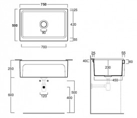 Раковина для ванной Simas Top Lavabi накладная/полувстраиваемая 75х50 см фаянс белый Q500