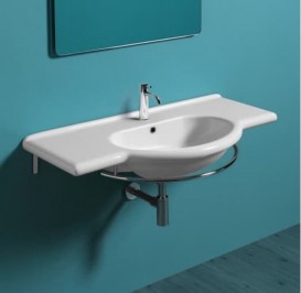 Раковина для ванной Simas Top Lavabi подвесная 105х51 см фаянс белый TOP 60