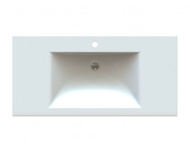 Раковина для ванної Snail Атлант 99х48,5 см ливарний мармур білий 163