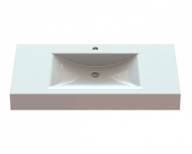 Раковина для ванної Snail Атлант 99х48,5 см ливарний мармур білий 163